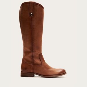 Frye Melissa Inside Zip Boot in Cognac